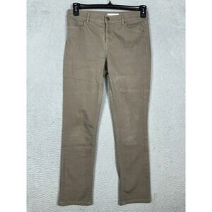 Ann Taylor Loft Pants Womens 4-27 Brown Skinny Crop Mid Rise 5 Pocket Casual EUC